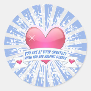 Adesivo Redondo Ajudando outros
