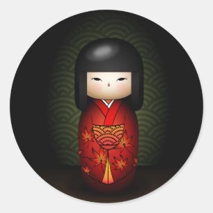 Adesivo Redondo Akiko