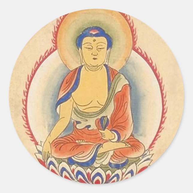 Adesivo Redondo Akshobhya Buddha (Frente)