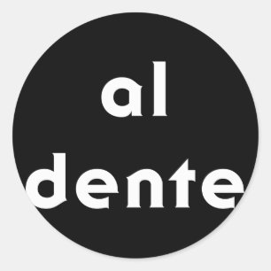 Adesivo Redondo Al Dente Pasta