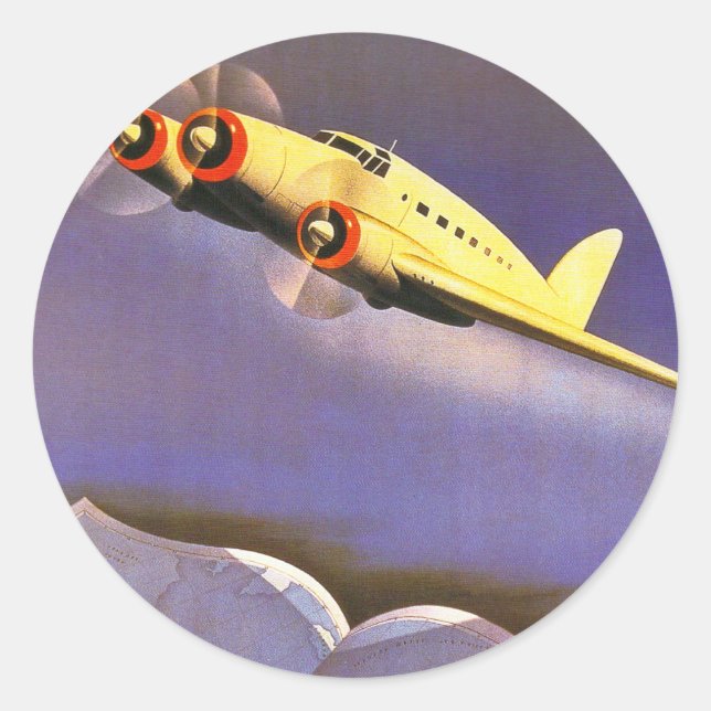 Adesivo Redondo Ala Littoria (Frente)