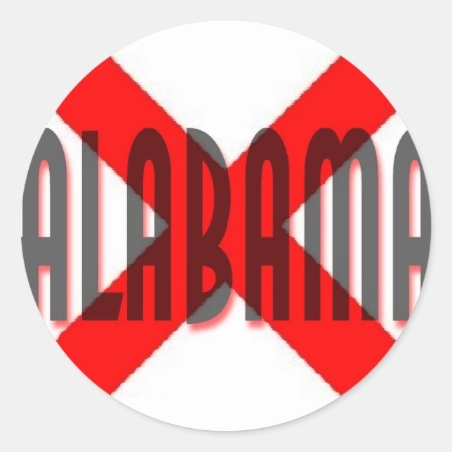 Adesivo Redondo Alabama (Frente)