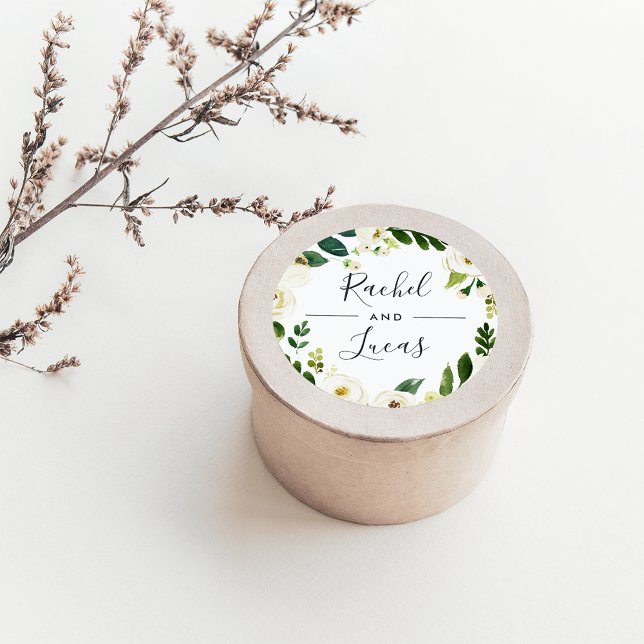 Adesivo Redondo Alabaster | Casamento De Ferro Botânico (Criador carregado)