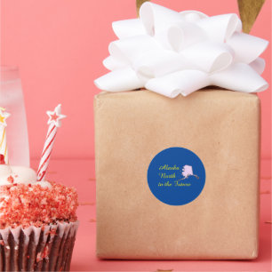 Adesivo Redondo Alasca Norte para o Futuro