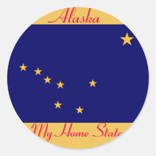 Adesivo Redondo Alaska Sticker