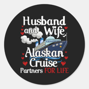 Adesivo Redondo Alaskan Cruise Husband Alaska