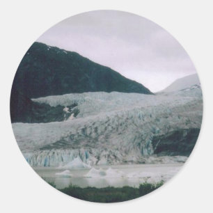 Adesivo Redondo Alaskan Glacier