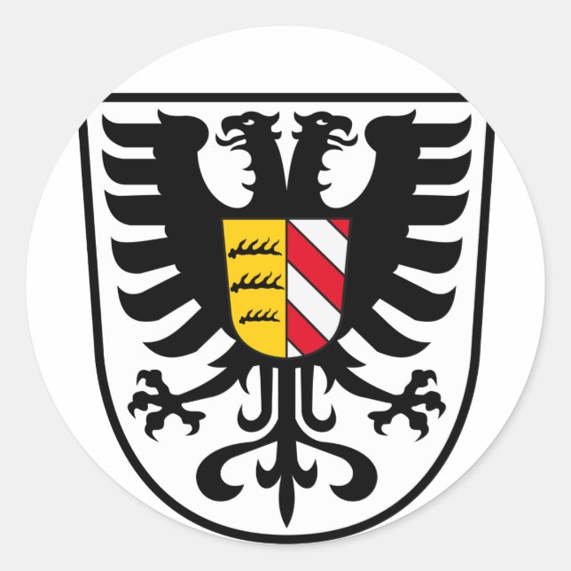 Adesivo Redondo Alb-Donau-Kreis (Frente)