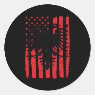 Adesivo Redondo Albanês dos Estados Unidos Bandeira do Kosovo Alba