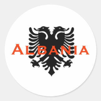 Adesivo Redondo Albanês Eagle Sticker