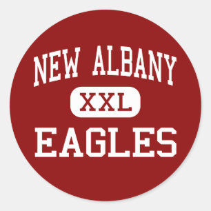 Adesivo Redondo Albany nova - Eagles - altos - Albany nova Ohio