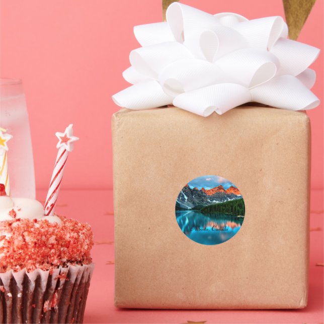 Adesivo Redondo Alberta, Canadá (Festa)