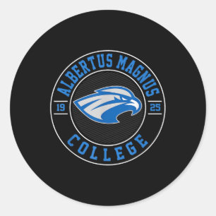 Adesivo Redondo Albertus Magnus College Arch Vintage Design Para M