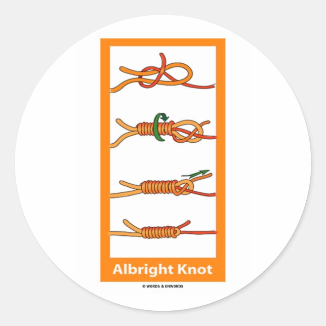 Adesivo Redondo Albright Knot (Frente)