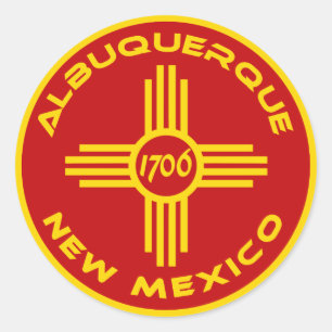 Adesivo Redondo Albuquerque New mexico