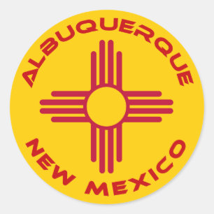 Adesivo Redondo Albuquerque, Novo México