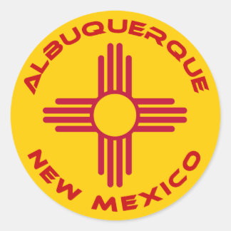 Adesivo Redondo Albuquerque, Novo México