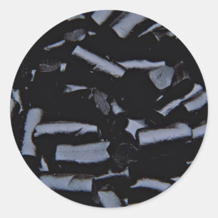 Adesivo Redondo alcaçuz preto