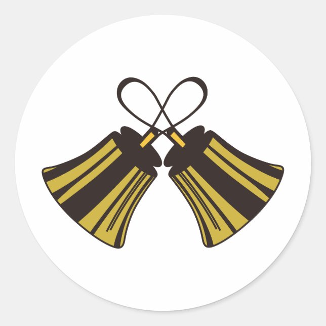 Adesivo Redondo Alças Cruzadas (Frente)