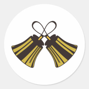 Adesivo Redondo Alças Cruzadas