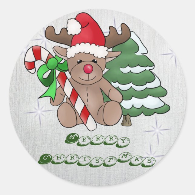 Adesivo Redondo Alce com barra de açúcar (Frente)