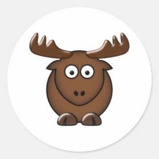 Adesivo Redondo Alce moose