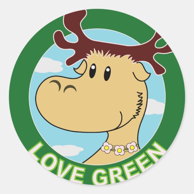 Adesivo Redondo Alces (Frente)