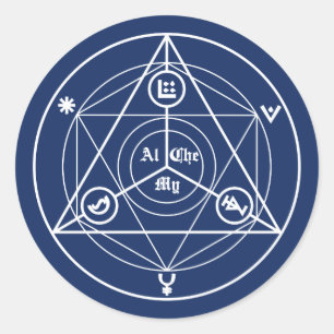 Adesivo Redondo Alchemy manifesto