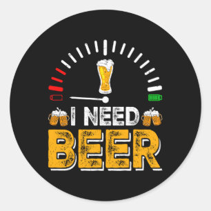 Adesivo Redondo Álcool Drivers de Bebendo de Cerveja