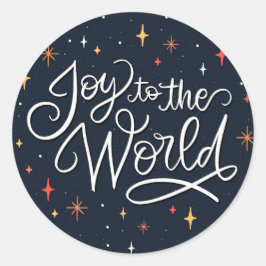 Adesivo Redondo Alegria ao Mundo