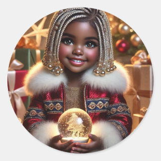 Adesivo Redondo Alegria de Natal