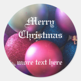 Adesivo Redondo Alegria de Natal