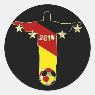 Adesivo Redondo Alemanha patrocina a alemanha Christus Erlöser