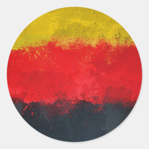 Adesivo Redondo Alemanha Sticker