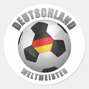 Adesivo Redondo Alemanha Weltmeister