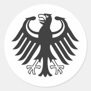 Adesivo Redondo Alemão Bundesadler