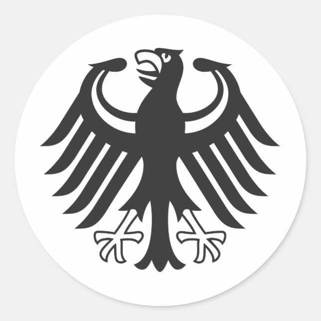 Adesivo Redondo Alemão Bundesadler (Frente)