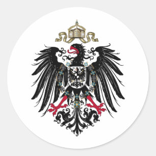 Adesivo Redondo Alemão Reich-Reichsadler 1889