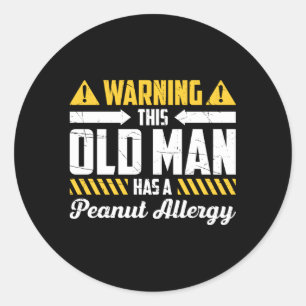 Adesivo Redondo Alergia De Peanut A Alergias De Peanut Sofridas Pa