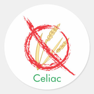 Adesivo Redondo Alerta Médico Gratuito Celius ou Gluten