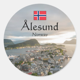 Adesivo Redondo Alesund Norway Souvenir