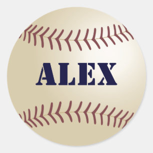 Adesivo Redondo Alex Baseball Sticker / Selo