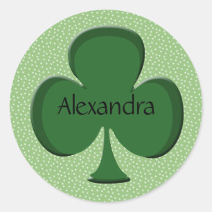 Adesivo Redondo Alexandra Shamrock Name Sticker / Seal