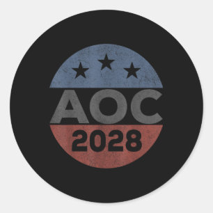 Adesivo Redondo Alexandria 2028, Retro A.cenio Cortez Para Preside