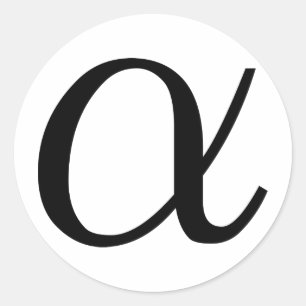 Adesivo Redondo Alfa