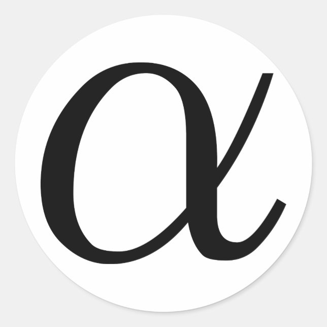 Adesivo Redondo Alfa (Frente)