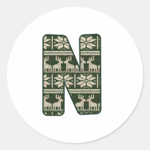 Adesivo Redondo Alfabeto Natal (14)