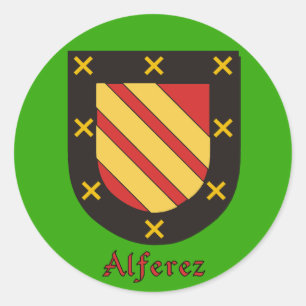 Adesivo Redondo Alferez Family Shield Stickers