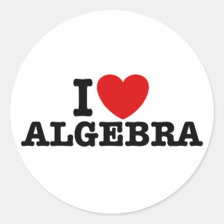 Adesivo Redondo Álgebra