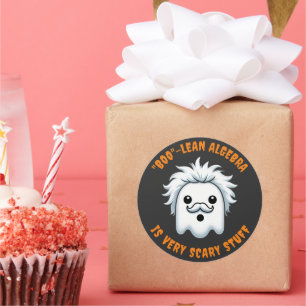 Adesivo Redondo Álgebra booleana engraçada é algo muito assustador